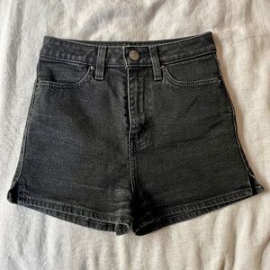 BDG High Waisted Black Denim Shorts